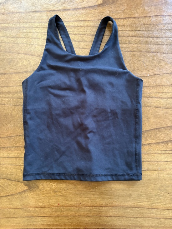 Fwd Tops - FWD Black Cropped Workout Tank Top with Built in Bra